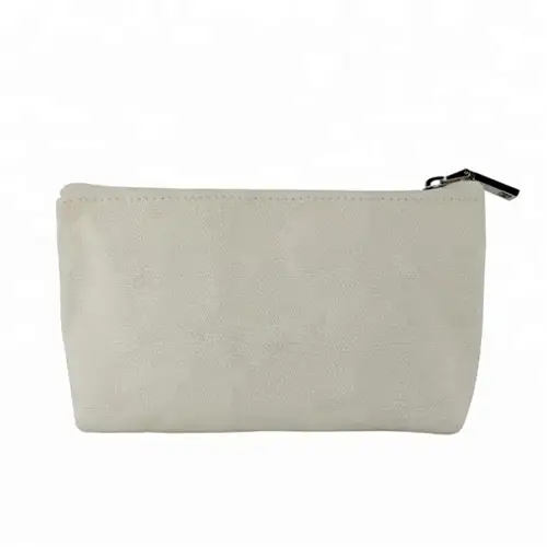 Cotton Plain Blank Wholesale Professional Makeup Bag Canvas Toiletry Bag